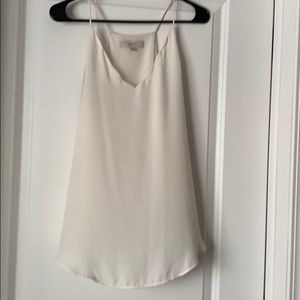 Loft white tank top